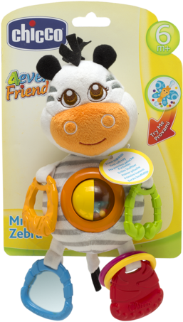 Baby Senses Stroller Toy Mrs - Chicco Mrs.zebra (480x480), Png Download