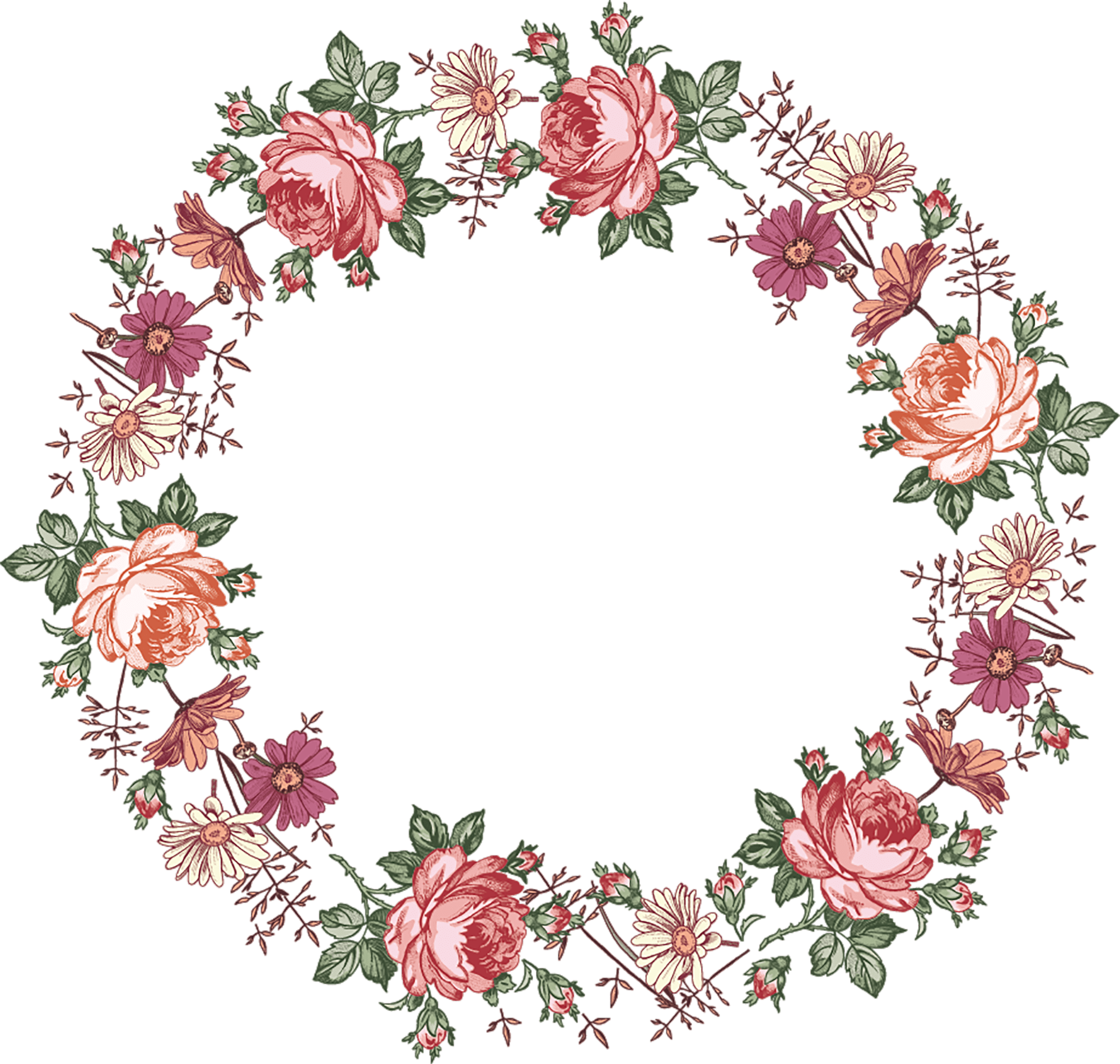 Interesting Rustic Flower Frame With Rustic Picture - Rustic Flowers Frame Png (2000x1900), Png Download