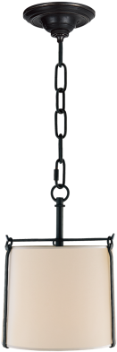 Aspen Small Hanging Shade In Black Rust With Natural - Studio Aspen 1 Light Hanging Shade (398x597), Png Download