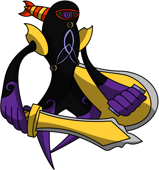 Sandslash Mega Evolution - Mega Aegislash (556x595), Png Download