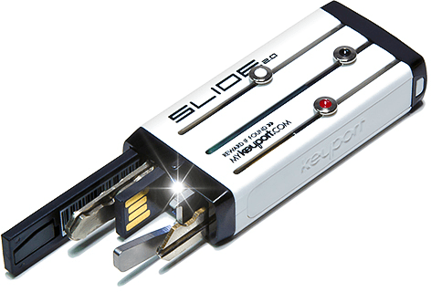 Keyport Slide V2 - Cool Car Keychain (472x320), Png Download