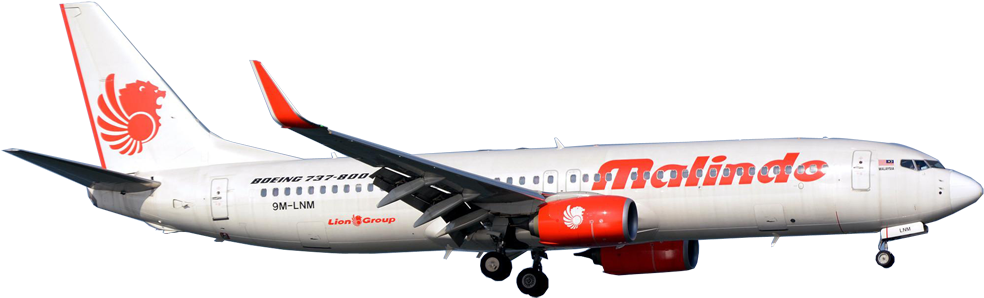 Male Angel Png - Malindo Air Plane Png (1000x337), Png Download