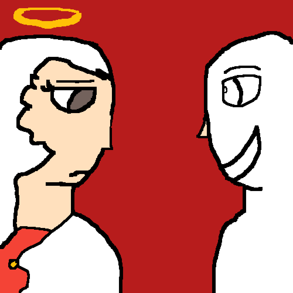 Angel Me Vs Demon You (1000x1000), Png Download