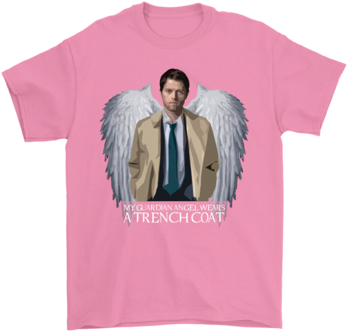 My Guardian Angel Wears A Trench Coat - My Favorite Cheerleader Calls Me Mom (600x600), Png Download