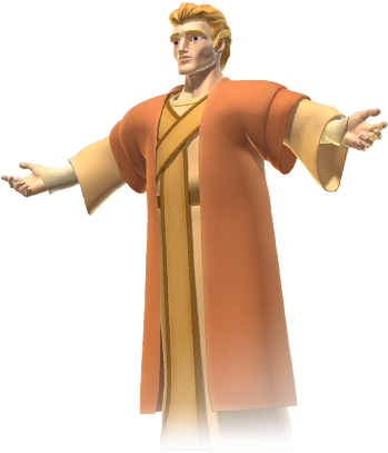 Gabriel Is An Awesome Angel - Gabriel Superbook (350x420), Png Download