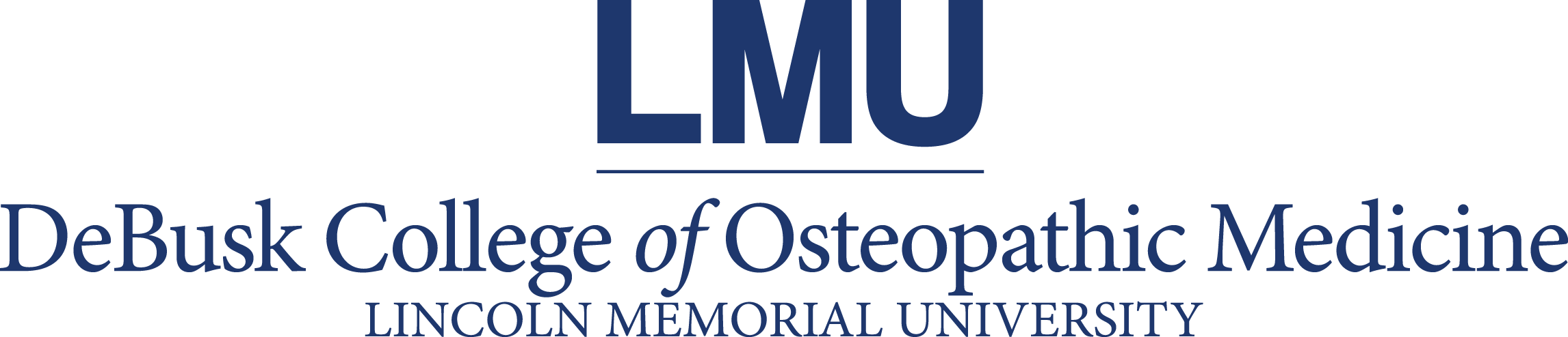 Lincoln Memorial University Debusk College Of Osteopathic - Lincoln Memorial University Dcom (2292x494), Png Download