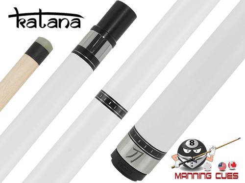 Katana Break Cue With Black Ferrule G10 Tip - Katana Katc02 2x2 Black Cue Case (500x374), Png Download