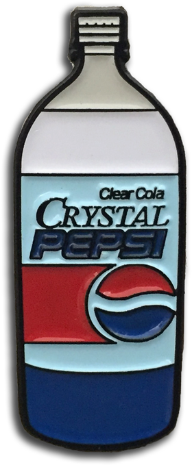 Crystal Pepsi Pin - Water Bottle (1000x1000), Png Download