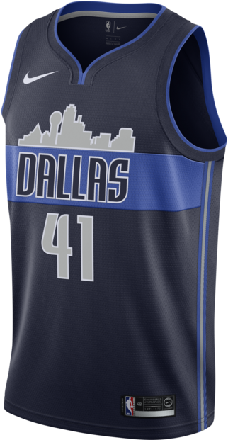 Dallas Mavericks Dirk Nowitzki Nike Statement Swingman - Dallas Mavericks Nike Jersey (620x620), Png Download