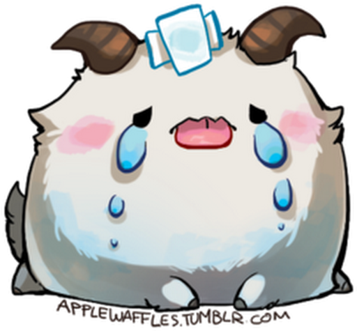 This Poro Hurt Its Tiny Head When It Tried To Scurry - Poro Lol Crying (530x530), Png Download