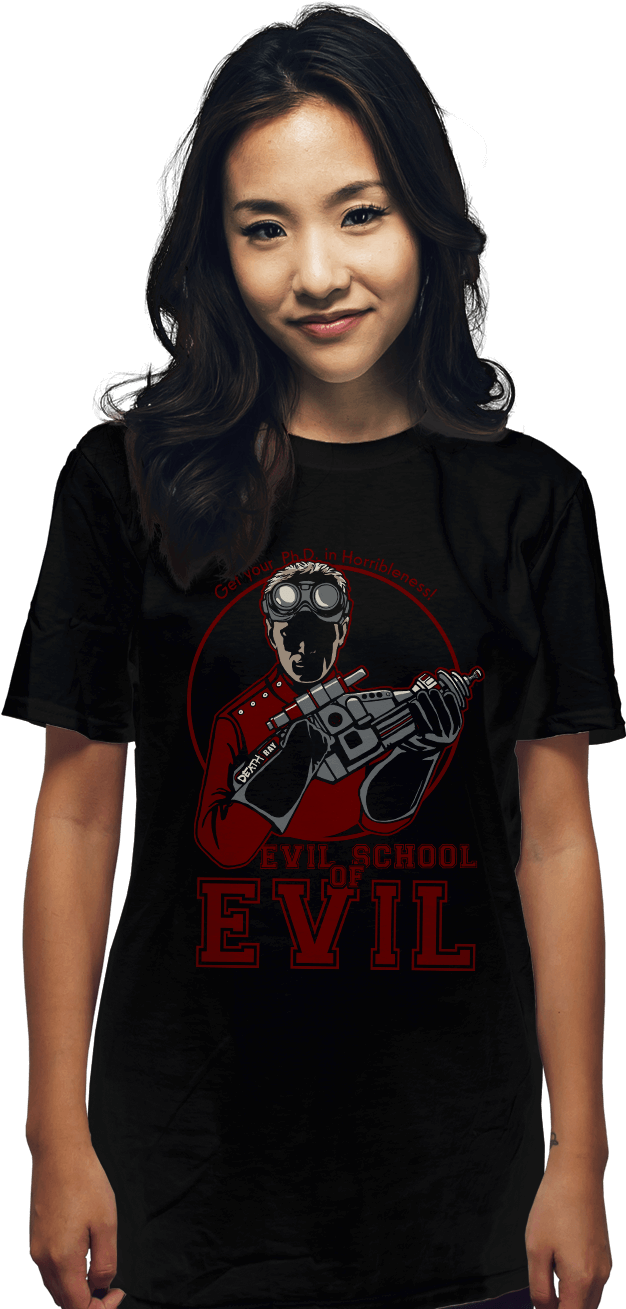Horrible's Evil School Of Evil - Aggretsuko Glow In The Dark Shirt (900x1322), Png Download