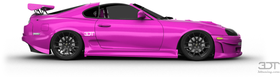 3dtuning Of Toyota Supra Coupe 1998 3dtuning - Pink Toyota Supra (1004x373), Png Download