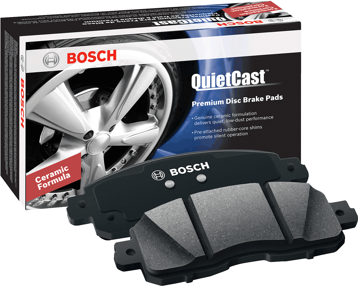 Bosch Bc613 Lexus Ls400 2000 93,toyota Supra 1998 - Bosch Bc1149 Quietcast Premium Disc Brake Pad Set (1400x1400), Png Download