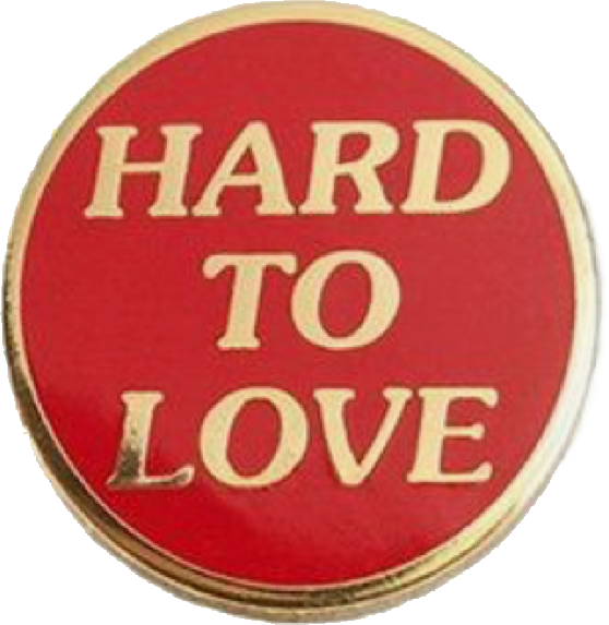 Badge Pin Patch Pins Red Gold Badges Patches Hard To - Lapel Pin (558x573), Png Download