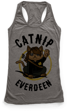 Catnip Everdeen Racerback Tank Top - Karma Got A Kiss For Me (484x484), Png Download