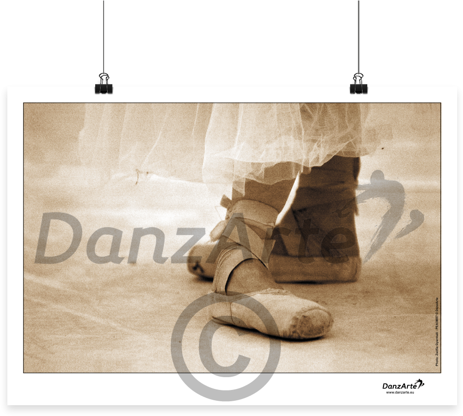 About Posters A3 - Pointe Shoe (1000x1000), Png Download