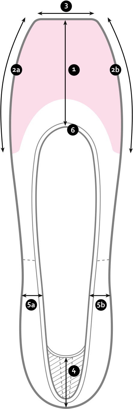 Customised Pointe Shoes (487x1370), Png Download