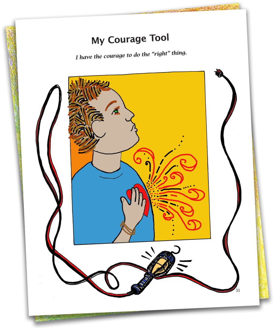 Empathy Page Colored - Child (1000x1091), Png Download