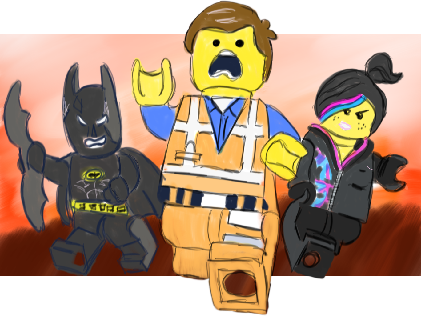 The Lego Movie (1368x1027), Png Download