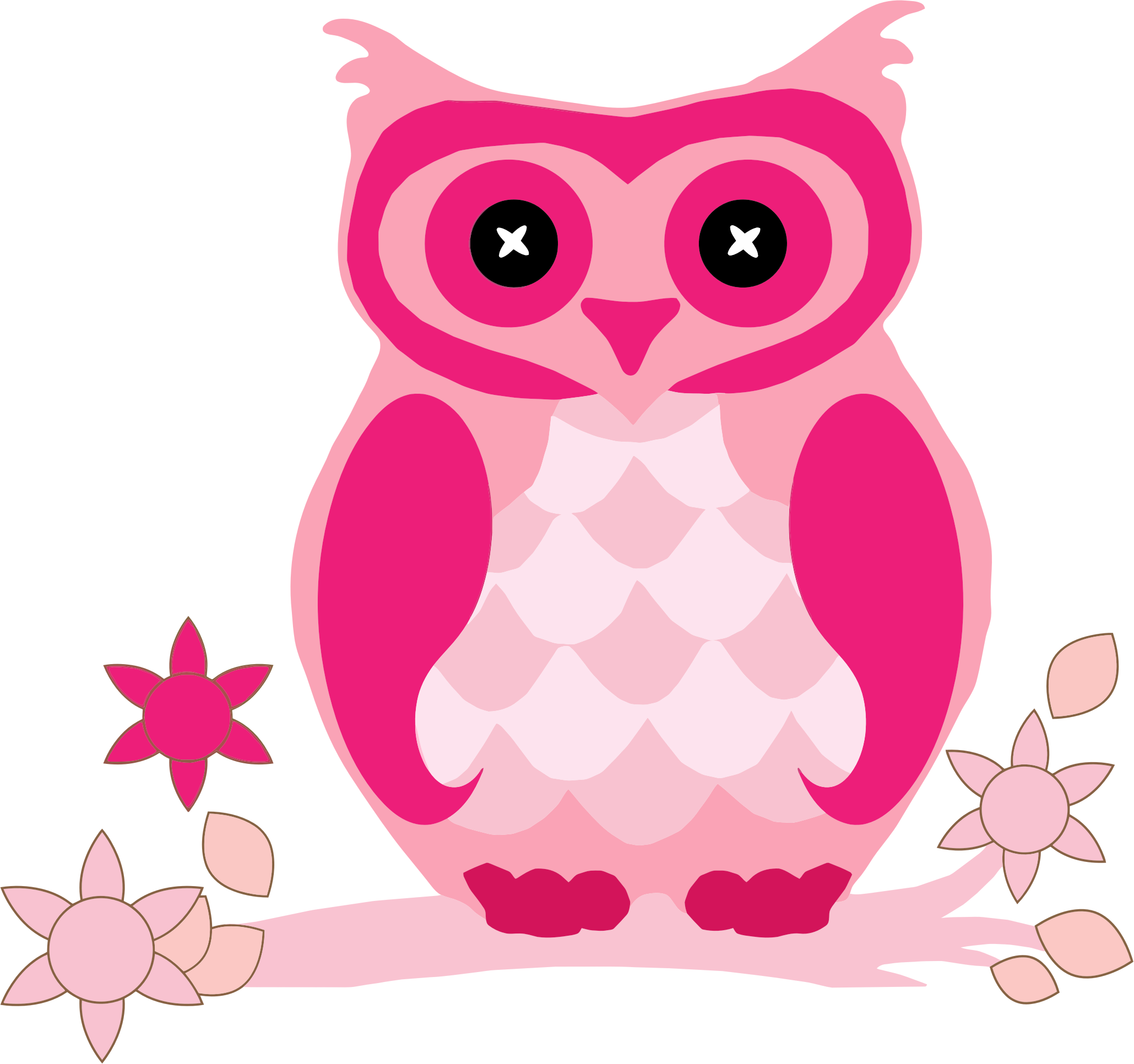 This Free Icons Png Design Of Pink Owl (2059x1932), Png Download