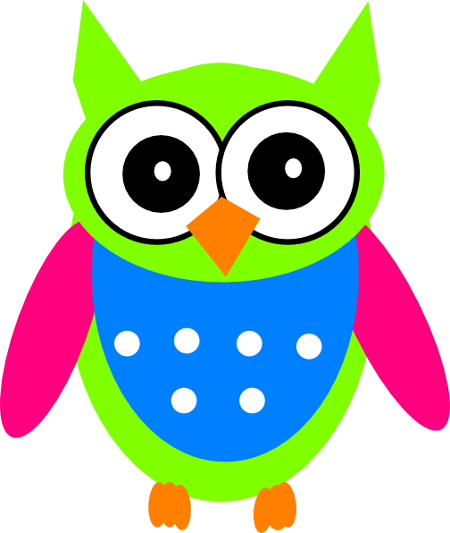 How To Set Use Green Pink Turquoise Owl Icon Png - Pink And Green Owl Clip Art (504x596), Png Download