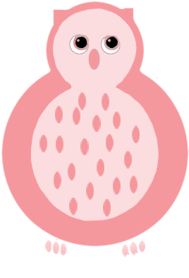 Pink Owl Template - Owl (310x413), Png Download
