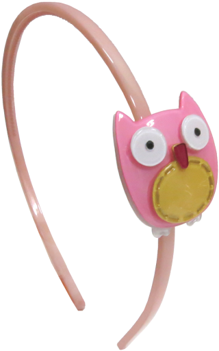 Bo Headband - Pink Owl - Bird (600x600), Png Download