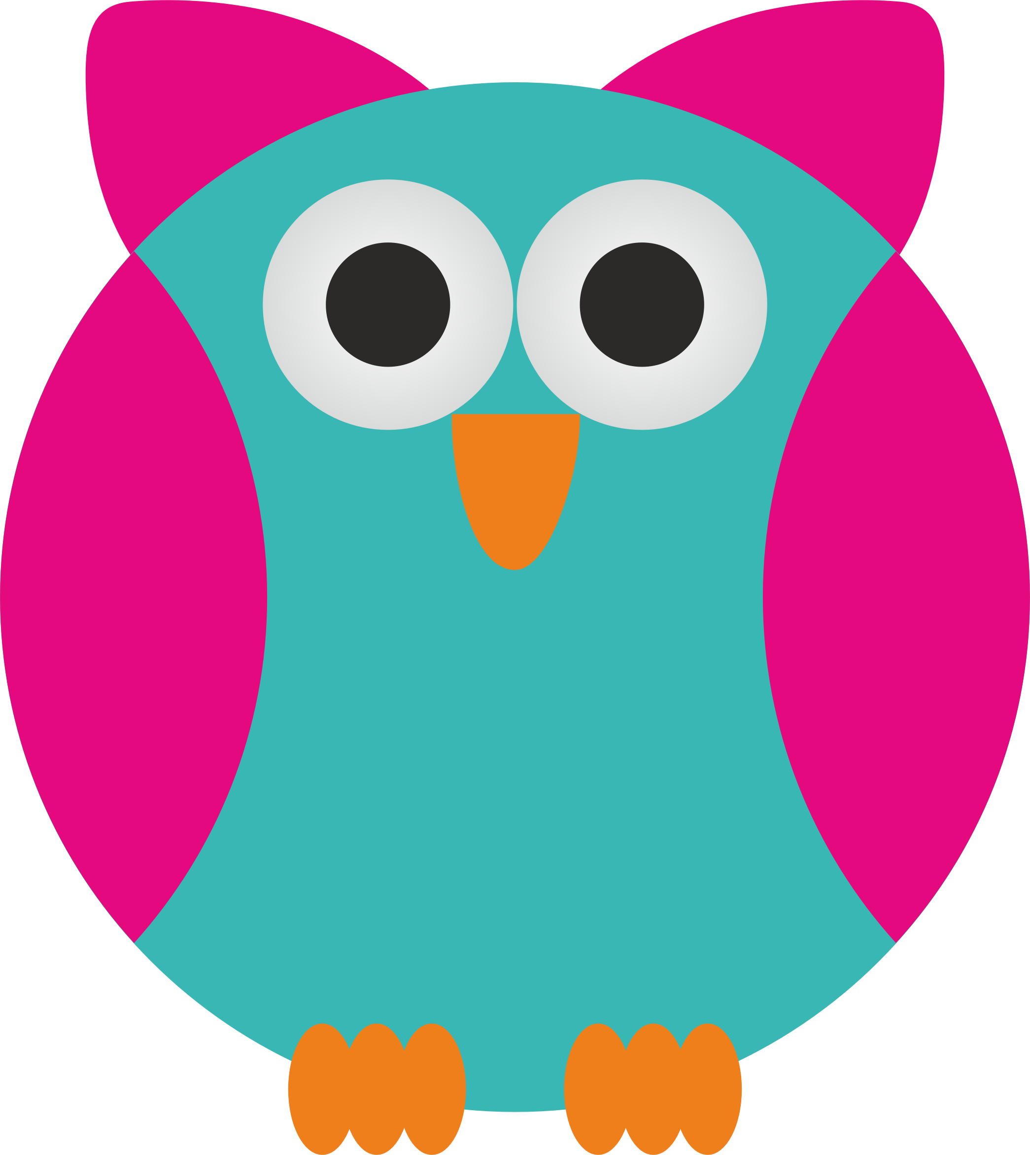 This Free Icons Png Design Of Simple Owl (2090x2344), Png Download