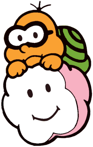 Lakitu Art - Super Mario Bros 3 Lakitu (304x479), Png Download