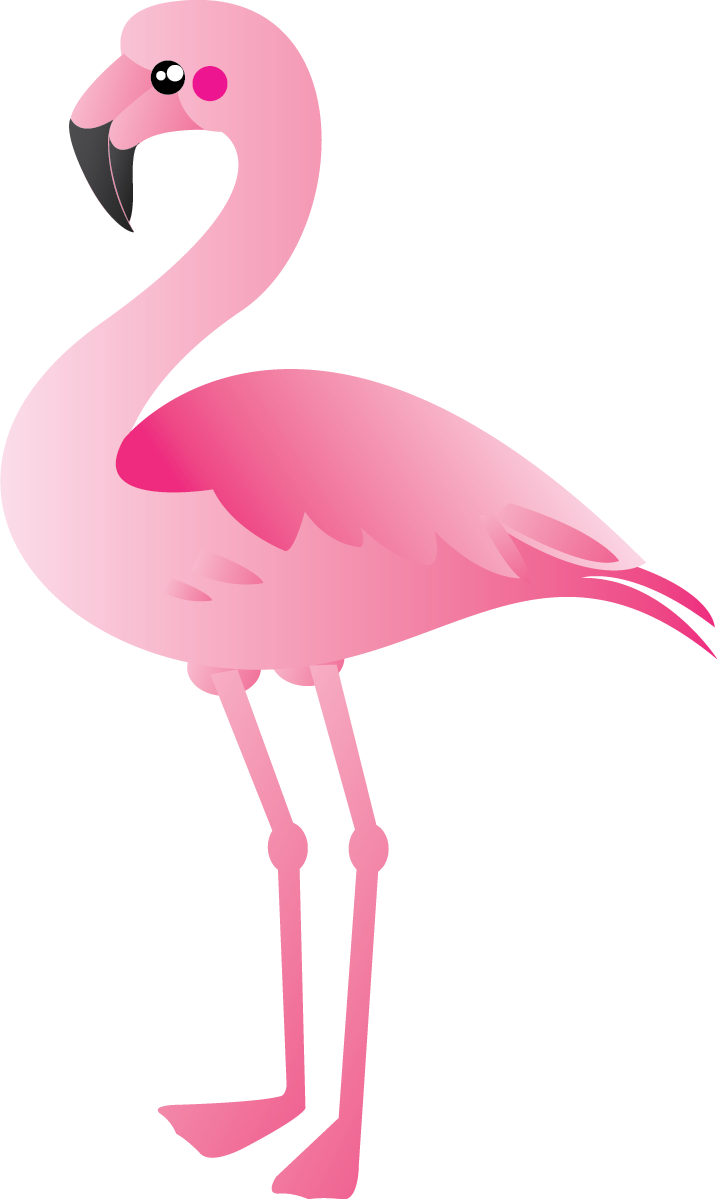 Free Cute Pink Flamingo Clip Art Flamingo11 - Flamingo Png Vector (717x1199), Png Download