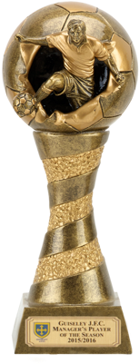 Xplode 3d Football Trophy - Xplode 3d Football Trophy - Antique Gold Resin (400x400), Png Download