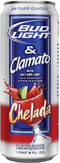 Bud Light Chelada - Clamato Beer Bud Light (211x572), Png Download