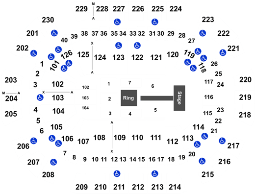 Save Mart Center Seating Row K (525x405), Png Download