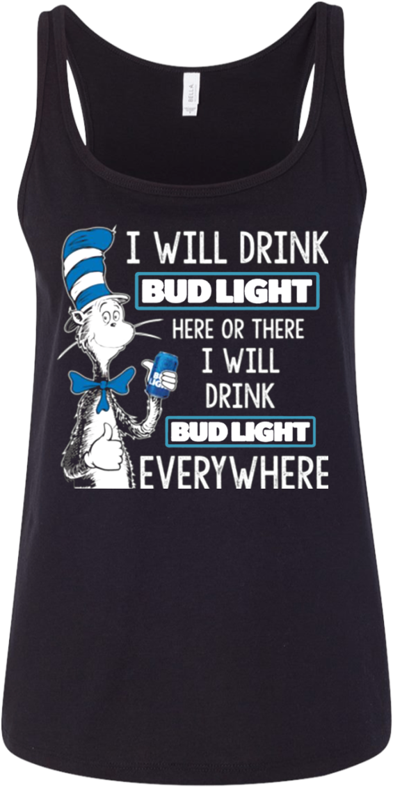 Dr Seuss I Will Drink Bud Light - Straight Outta Rescue - Pit Bull Dog Men/women Tank (1155x1155), Png Download