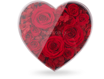 Classic Rose Heart - Flower Preservation (400x400), Png Download