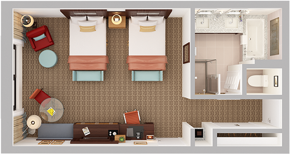Ocatilla Club - Pixel Top Down Bed (1024x768), Png Download