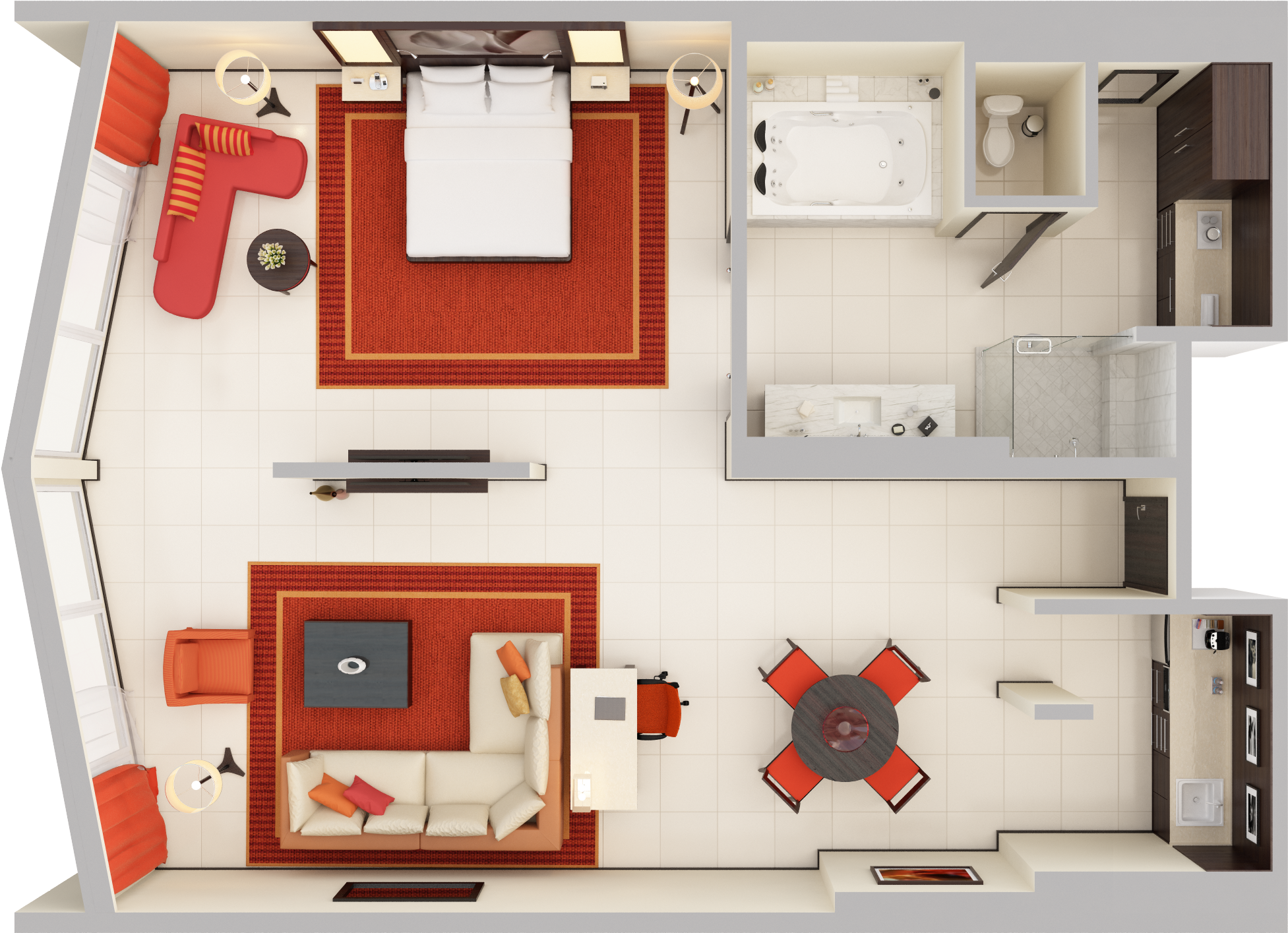 View Photos - House Interiors Top View Png (3000x2250), Png Download