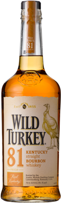 Wild Turkey 81 Proof - Wild Turkey Bourbon (650x731), Png Download