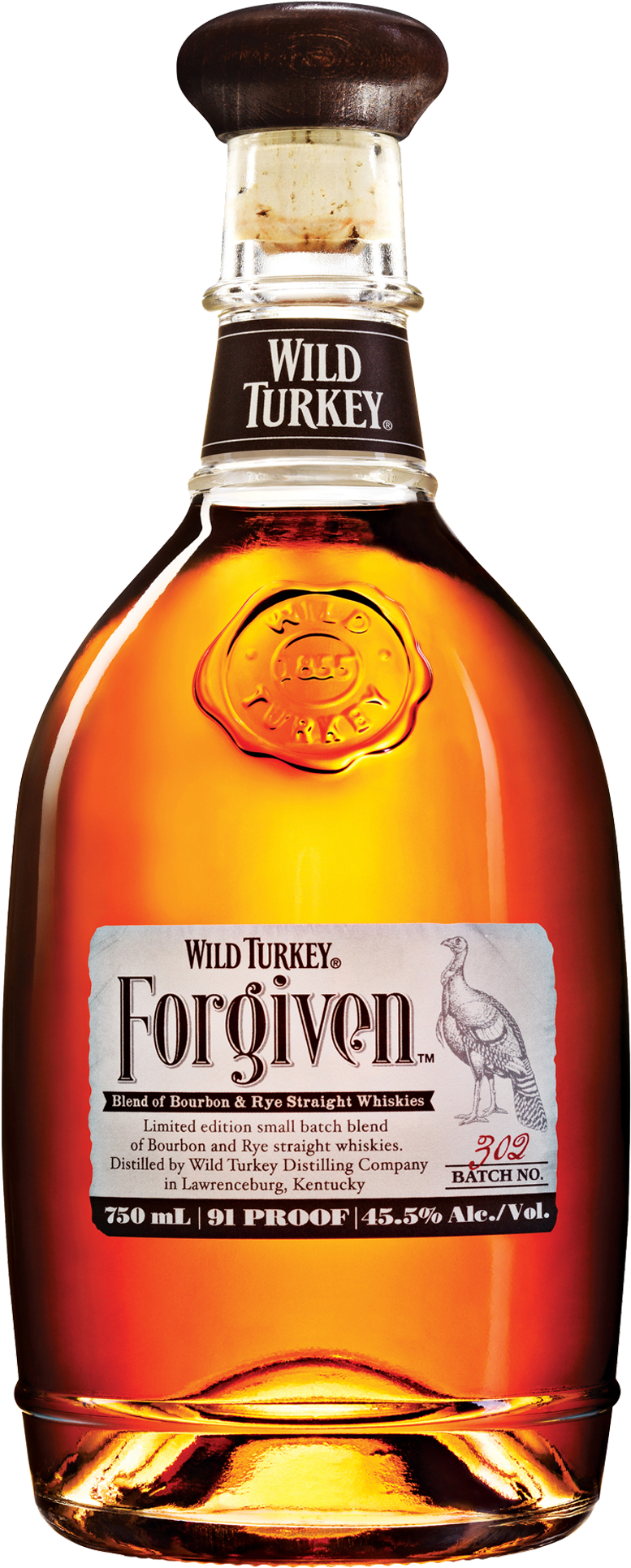 Wild Turkey Forgiven Blended Whiskey 750ml - Wild Turkey American Honey 5l (1600x2000), Png Download