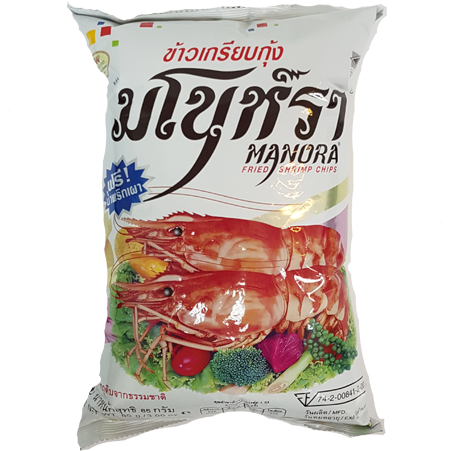 Manora Shrimp Chip 85g. (500x634), Png Download