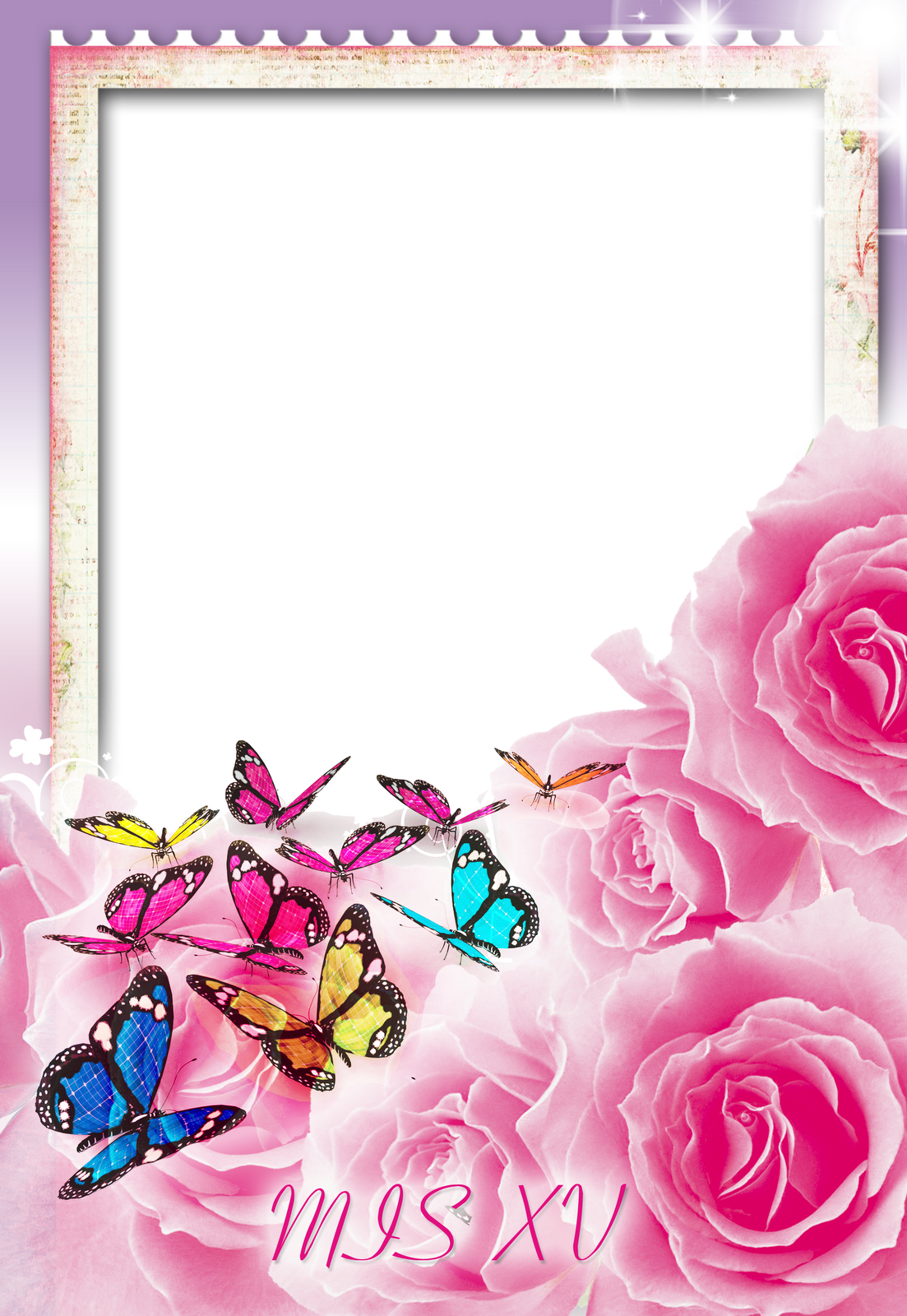 Marcos Hermosos Para Esa Fecha Tan Especial - Marco Para 15 Años (1103x1600), Png Download