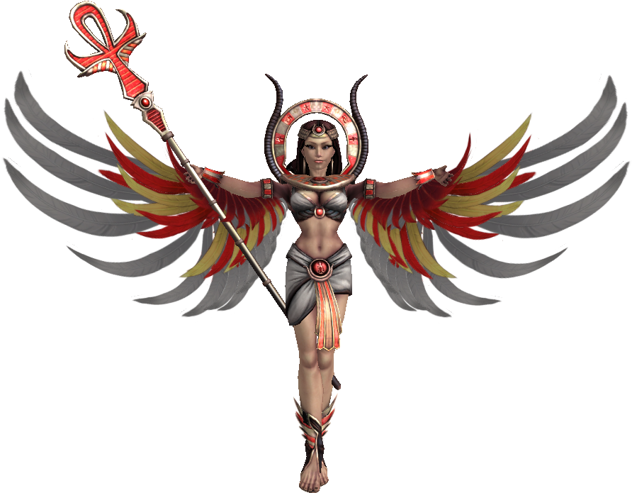 Isis Of The Wings - Isis Smite Png (950x706), Png Download