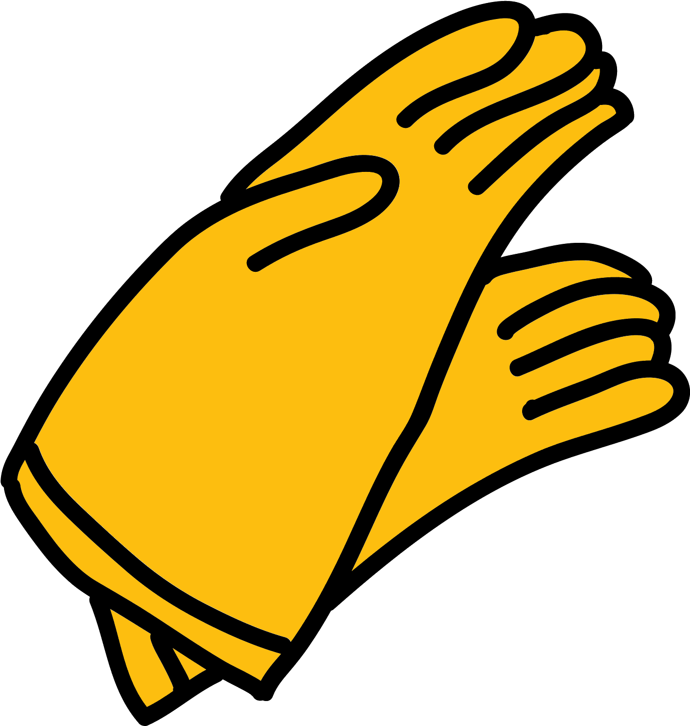Rubber Gloves Icon - Glove (1600x1600), Png Download