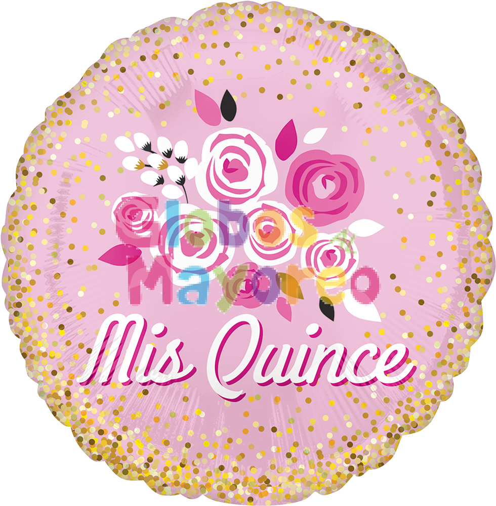 Globo Mis Quince Floral Crown - Balloon (367x367), Png Download