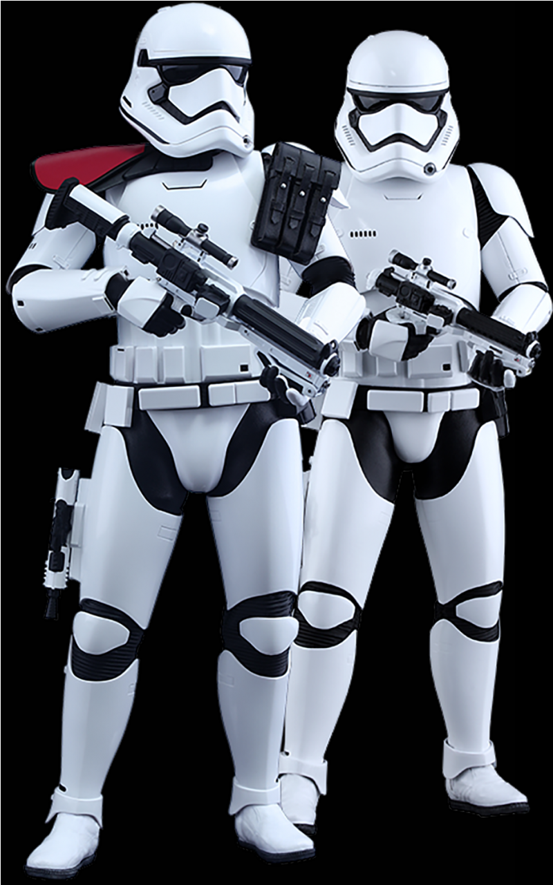 First Order Stormtrooper Officer And Stormtrooper Twin - Hot Toys First Order Stormtrooper Officer And Stormtrooper (1280x1280), Png Download