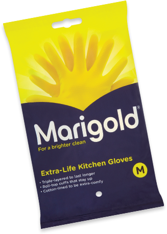 Gloves - Marigold Bathroom Gloves Large (500x500), Png Download
