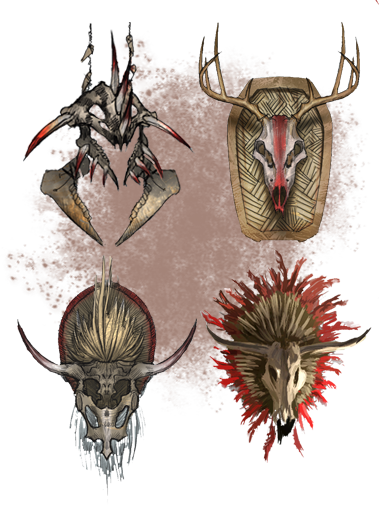 Skull Decorations - Elder Scrolls Faction Symbols (379x505), Png Download