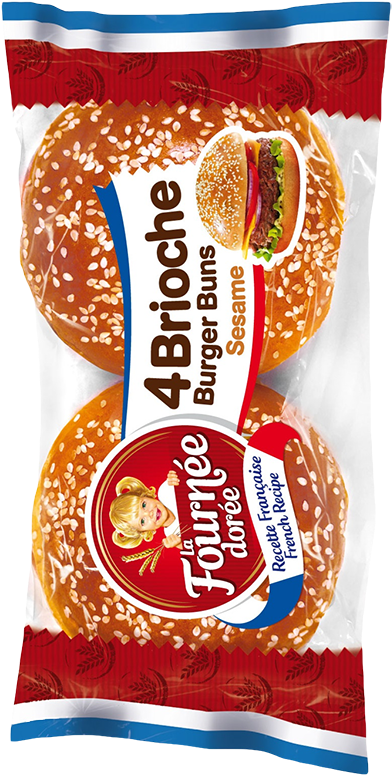 Brioche Burger Buns Sesame - Hamburger (434x800), Png Download