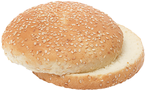 Big Hamburger Bun With Sesame - Bun (500x500), Png Download