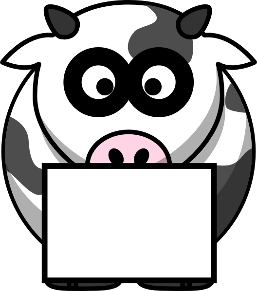 Free Cow Foot Print Clipart - Cow Print Border Clip Art (528x598), Png Download